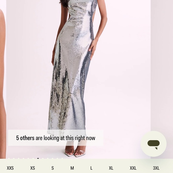 Meshki Metallic Silver Backless Dress - Picture 7 of 12